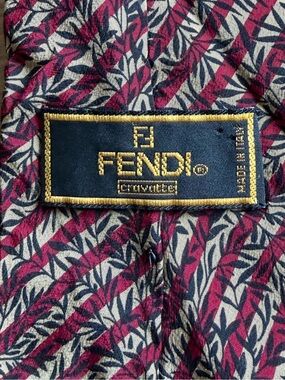 Fendi Cravatte Silk Tie